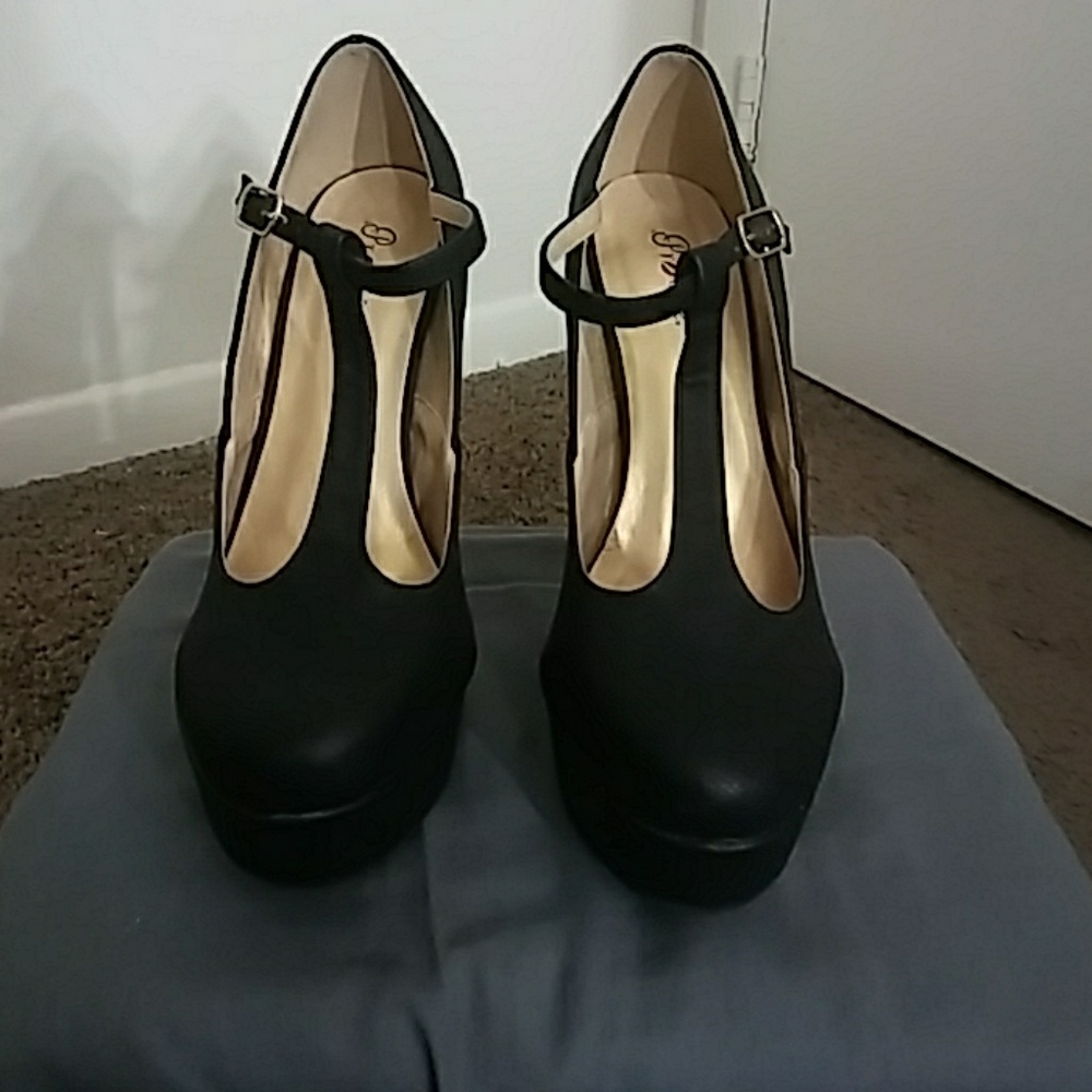 Charlotte Russe T Strap High Heels